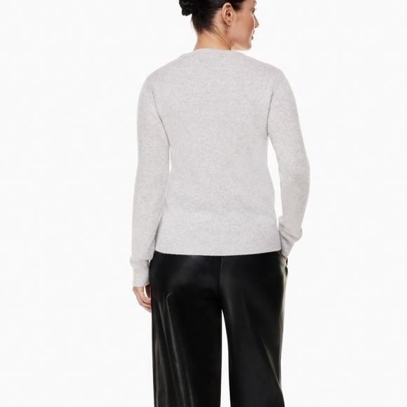 ARITZIA Babaton Mohair Alpaca Crewneck Sweater Gray Size XS - Picture 4 of 8